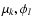 $\mu_k,\phi_l$