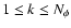 $ 1 \le k \le N_\phi$