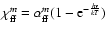 $\chi_{\rm ff}^m = \alpha_{\rm ff}^m(1-{\rm e}^{-\frac{h\nu}{kT}})$