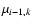 $\mu_{i-1,k}$