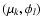 $(\mu_k,\phi_l)$