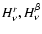 $H^r_\nu,H^\beta_\nu$