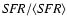 ${\it SFR}/\langle {\it SFR}\rangle $