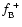 $f_{\rm B}^{\rm ~+}$