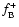 $f_{\rm B}^+$