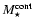 $M^{\rm cont}_{\star}$