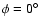 $\phi = 0\hbox {$^\circ $ }$