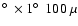 $\hbox{$^\circ$ }\times 1\hbox{$^\circ$ }\ 100~\mu$