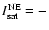 $I_{\rm sat}^{\rm NE} = -$