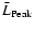 $\bar{L}_{\rm Peak}$