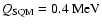 $Q_{\rm SQM}=0.4~\mbox{MeV}$