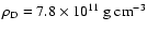 $\rho_{\rm D}=7.8 \times
10^{11}~\mbox{g~cm}^{-3}$