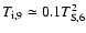 $T_{\rm i,9}\simeq 0.1
T_{\rm S,6}^2$