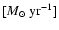 $[M_\odot~{\rm yr}^{-1}]$