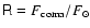 ${\sf R} = F_{\rm coma}/F_\odot$