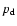 $p_{\rm d}$