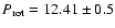 $P_{\rm rot} = 12.41\pm0.5$