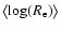 $\left<\log(R_{\rm e})\right>$