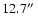 $12.7\hbox{$^{\prime\prime}$ }$