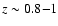 $z \sim 0.8{-}1$