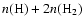 $n({\rm H}) + 2n({\rm H_{2}})$