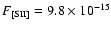 $F_{\rm [SII]} = 9.8 \times
10^{-15}$