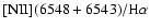 ${\rm [NII] (6548 + 6543)} / {\rm H\alpha}$
