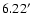 $6.22^{\prime}$