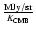 ${{\rm MJy/sr} \over K_{\rm CMB}}$