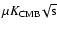 $\mu K_{\rm CMB}\! \sqrt{\rm s}$