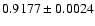 $0.9177\pm 0.0024$