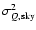 $\sigma_{Q,\rm sky}^2$