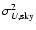 $\sigma_{U,\rm sky}^2$