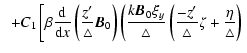 $\displaystyle \hspace*{2mm}+C_{1}\left [ \beta \frac{{\rm d}}{{\rm d}x} \left (...
...ft (
\frac{-z'}{\triangle}\zeta+\frac{\eta}{\triangle} \right )
\right. \right.$