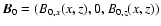 $\vec{B}_{0} = (B_{0,x}(x,z), 0 ,
B_{0,z}(x,z))$