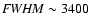 ${\it FWHM} \sim3400$