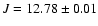 $J=12.78\pm0.01$