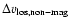 $\Delta v_{\rm los,non-mag}$