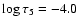 $\log\tau_5=-4.0$
