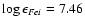 $\log\epsilon_{Fe {\sc i}}=7.46$