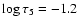 $\log\tau_5=-1.2$