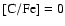 $\rm [C/Fe]=0$