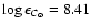 $\log\epsilon_{C_\odot}=8.41$