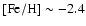 $\rm [Fe/H] \sim -2.4$
