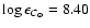 $\log\epsilon_{C_\odot}=8.40$