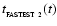 $t_{_{\rm FASTEST~2}}(t)$