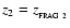 $z_{2} = z_{_{\rm FRAG~2}}$