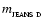 $m_{_{\rm JEANS~D}}$