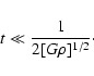 \begin{displaymath}
t \ll \frac{1}{2[G\rho]^{1/2}} \cdot
\end{displaymath}