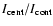$I_{\rm cent}/I_{\rm cont}$